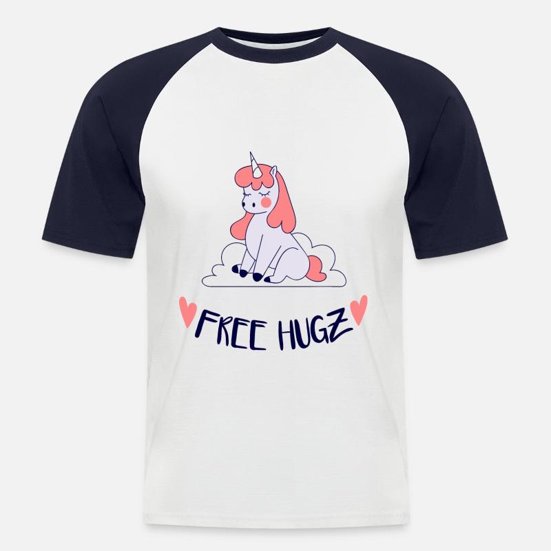 Geschenkidee Babyparty Mädchen Strampler Geburt - Männer Baseball-T-Shirt - Weiß/Navy
