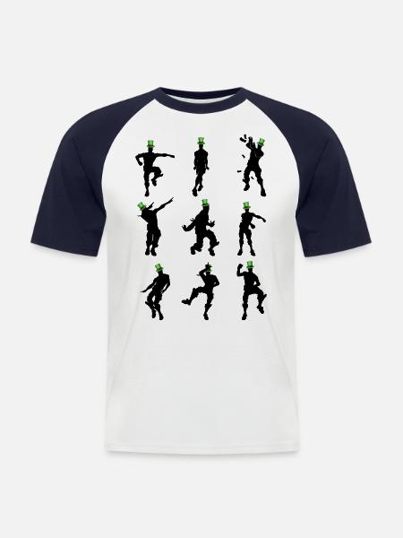 Saint Patrick Day Dance - Men's Baseball T-Shirt - white/navy