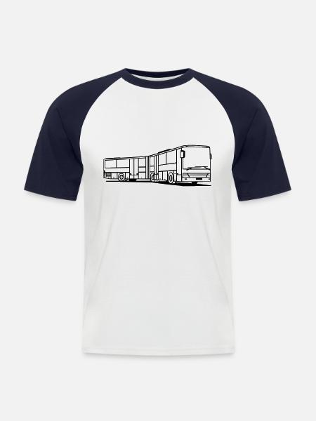 SG 321 UL - Männer Baseball-T-Shirt - Weiß/Navy