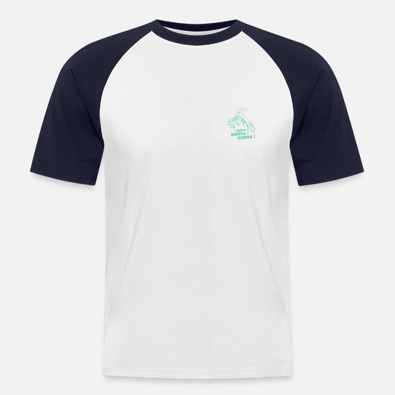 Eureka Eureka Eureka Hello Maestro - Männer Baseball-T-Shirt - Weiß/Navy