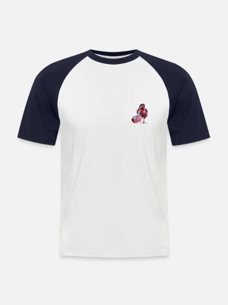 WhoMadeWho – Zombie Chick - Men's Baseball T-Shirt - white/navy