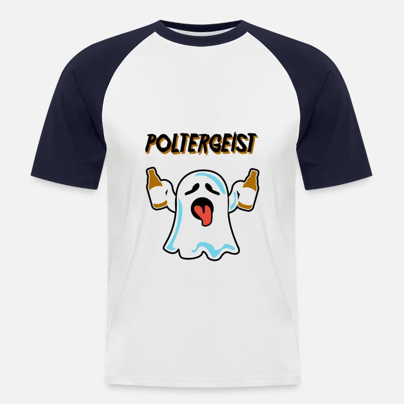 Polterer, Polterabend, Junggeselle, Geschenk - Männer Baseball-T-Shirt - Weiß/Navy