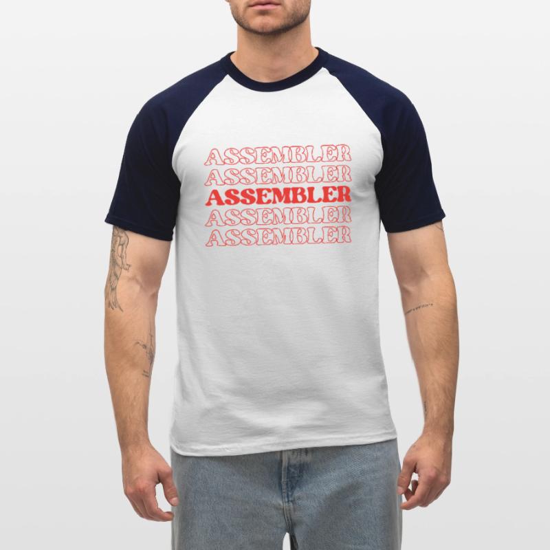 Assembler Fabricator Assembler Constructor Maker Männer Baseball-T-Shirt