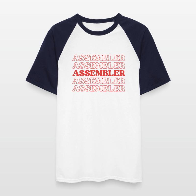 Assembler Fabricator Assembler Constructor Maker Männer Baseball-T-Shirt