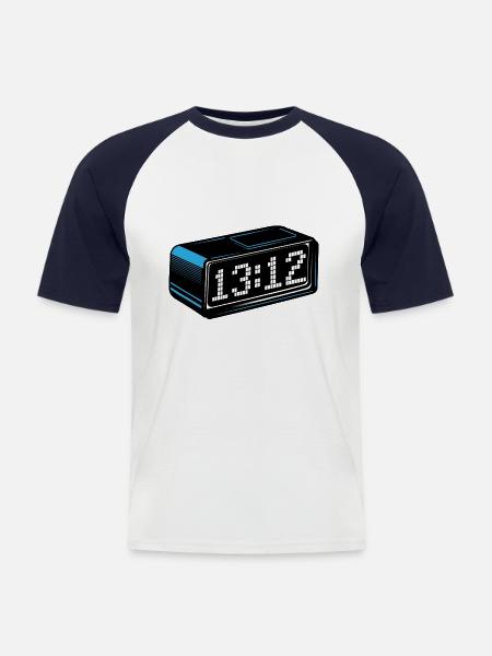 13:12 - Men's Baseball T-Shirt - white/navy