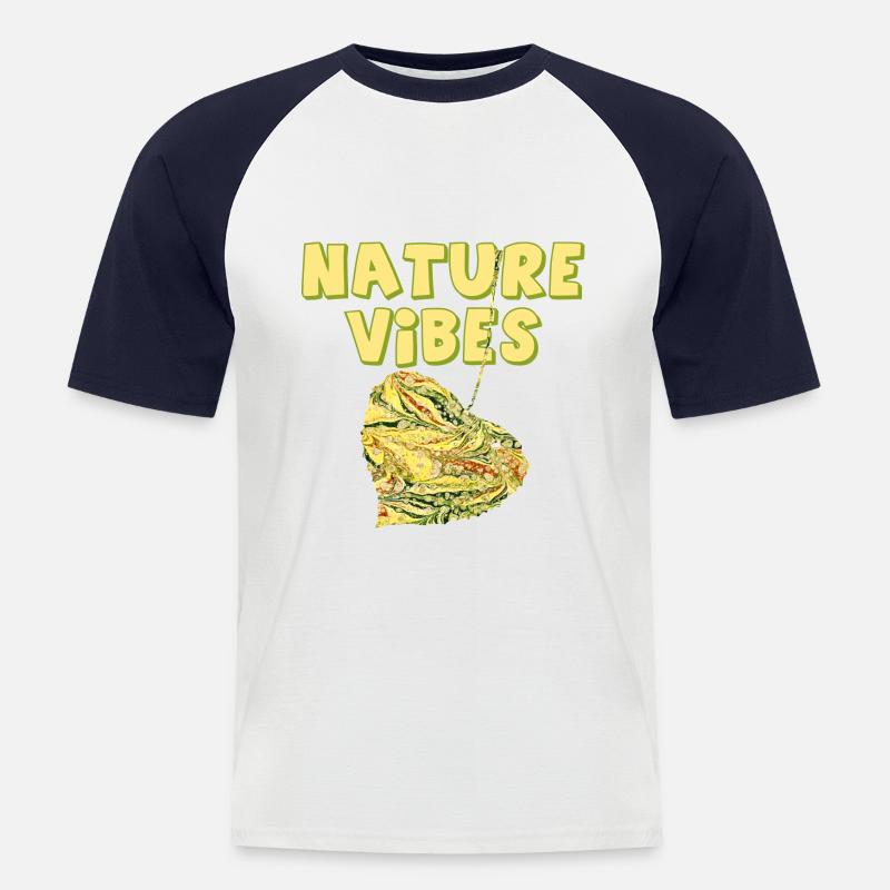 linde e 277 - Männer Baseball-T-Shirt - Weiß/Navy