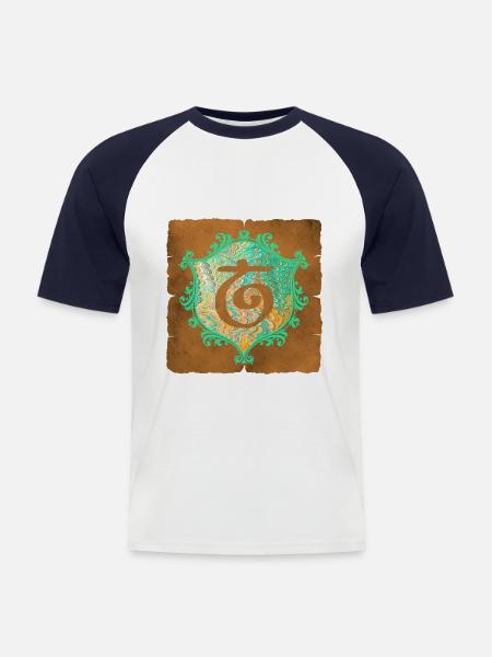 E 36 T - Men's Baseball T-Shirt - white/navy