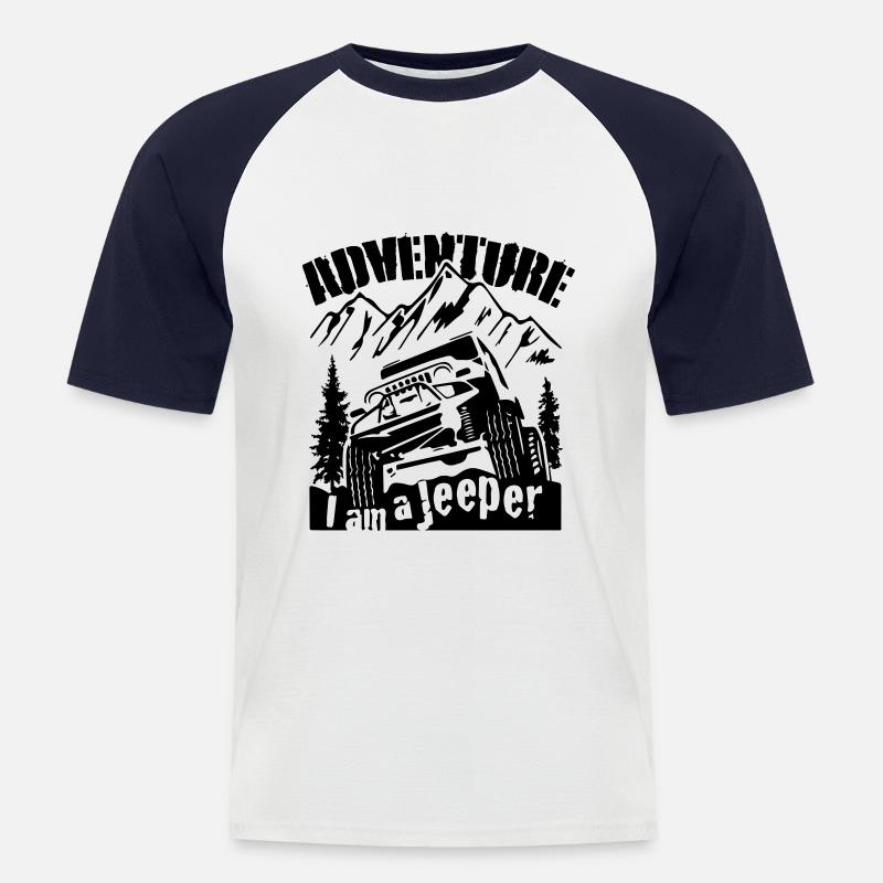 I am A Jeeper - Men's Baseball T-Shirt - white/navy