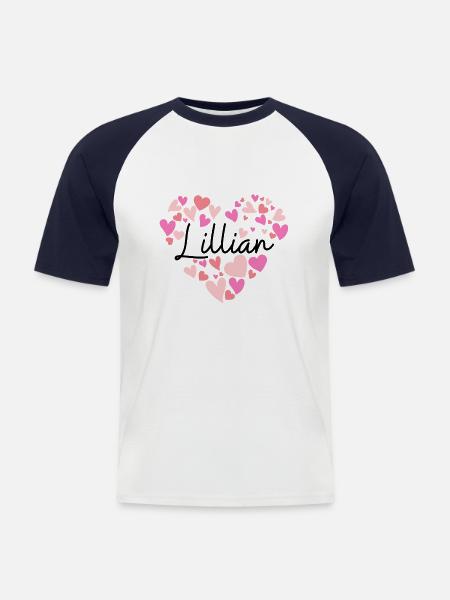 J’adore Lillian - T-shirt baseball manches courtes Homme - blanc/marine
