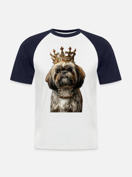 Shih Tzu - Men's Baseball T-Shirt - white/navy