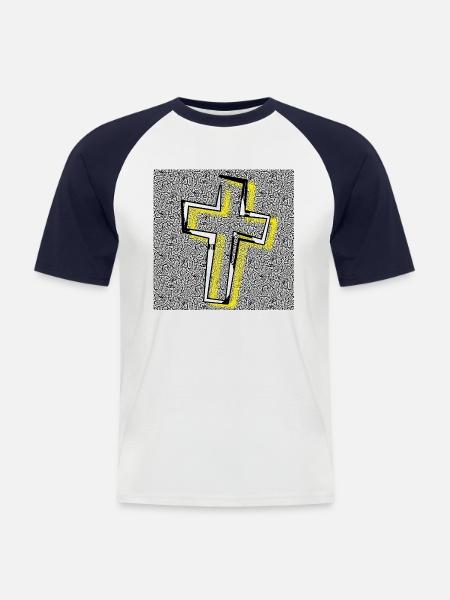 Cross - Image - 2023 - Men's Baseball T-Shirt - white/navy