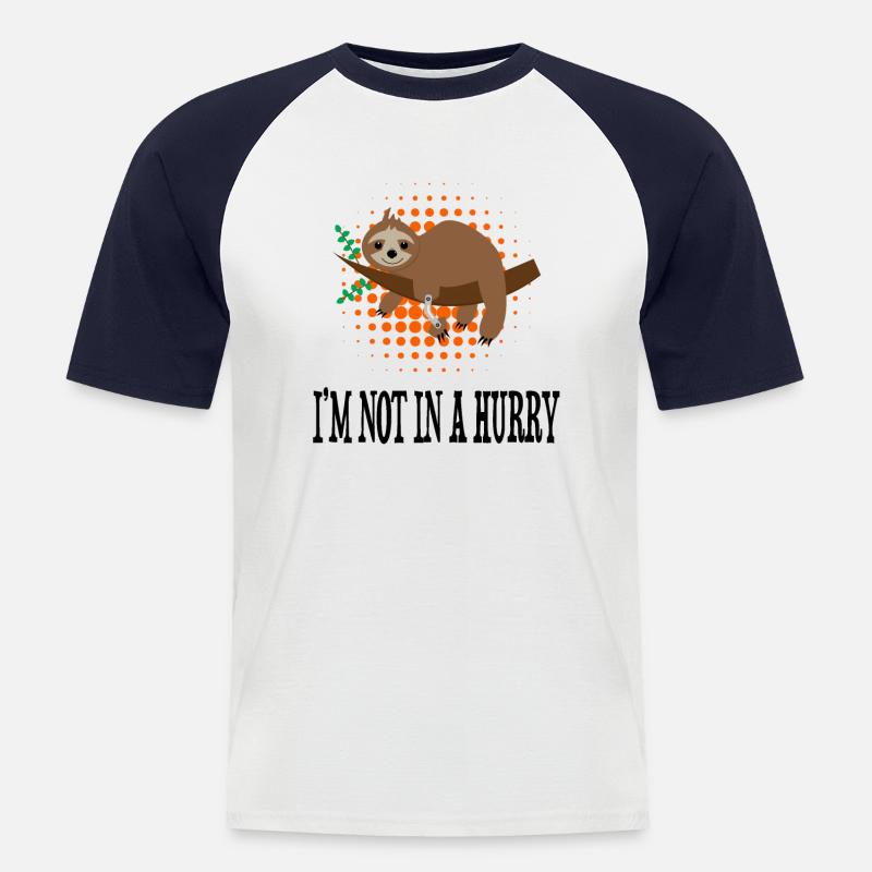 Beinprothesendesign und Beinprothesen - Männer Baseball-T-Shirt - Weiß/Navy