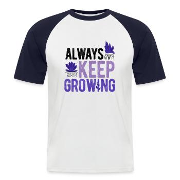 Landschaftsgärtner Hobbygärtner Gärtner - Männer Baseball-T-Shirt - Weiß/Navy - Vorne - Nik (191cm)