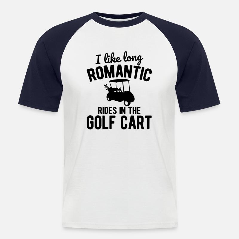 Golfplatz zum Golfen Golf - Männer Baseball-T-Shirt - Weiß/Navy
