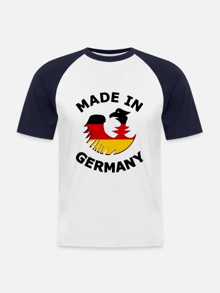 Original from Germany - Men's Baseball T-Shirt - white/navy
