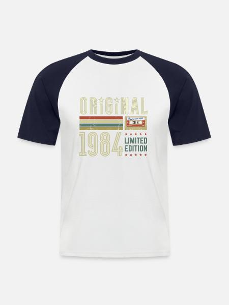 Original 1984 - Limited Edition - Men's Baseball T-Shirt - white/navy