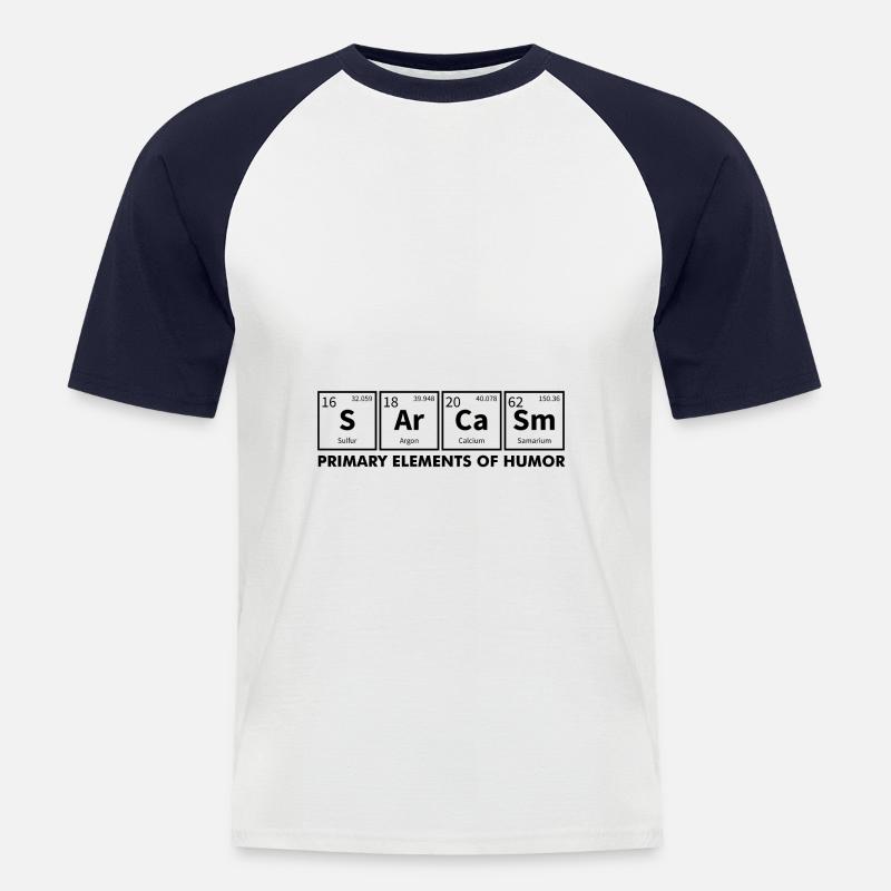 Nerd Nerds Spruch Humor - Männer Baseball-T-Shirt - Weiß/Navy