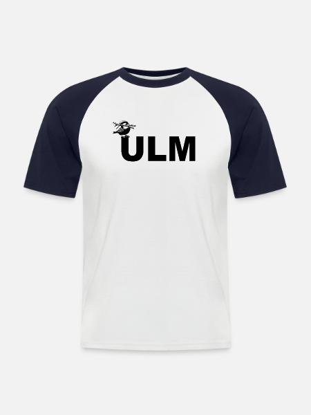 Ulmer Spatz - Men's Baseball T-Shirt - white/navy