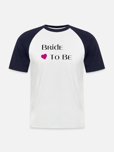 Bride to be - Men's Baseball T-Shirt - white/navy