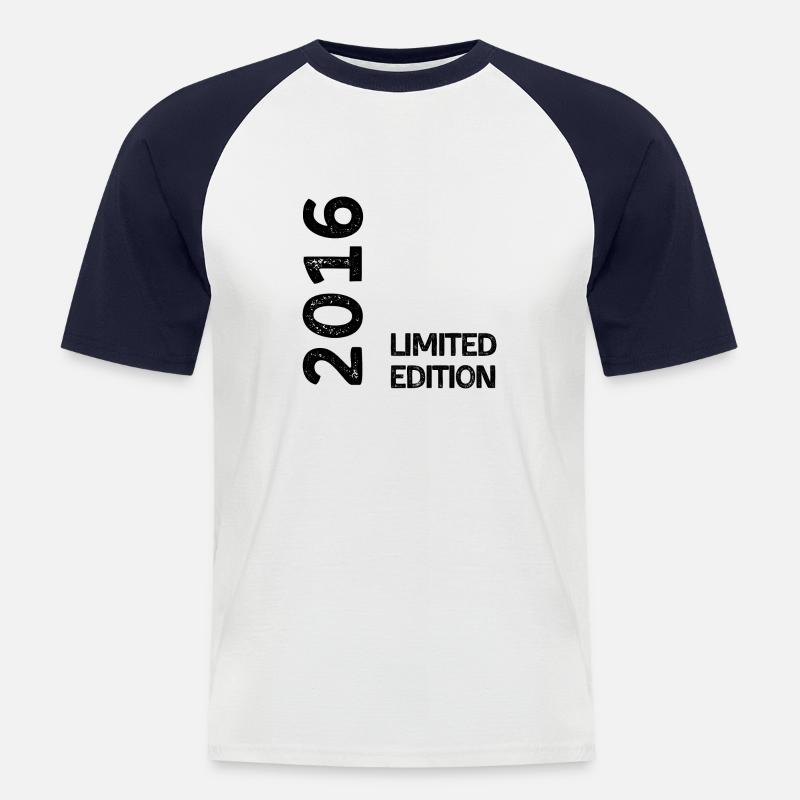 Limitierte Auflage 2016 - Männer Baseball-T-Shirt - Weiß/Navy