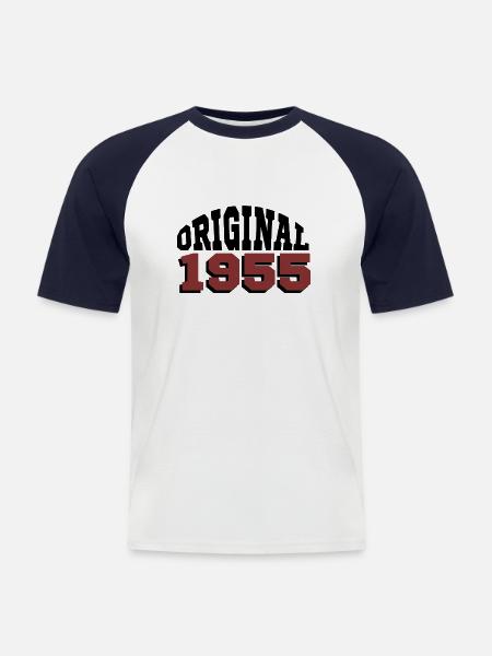 Original 1955 - Men's Baseball T-Shirt - white/navy