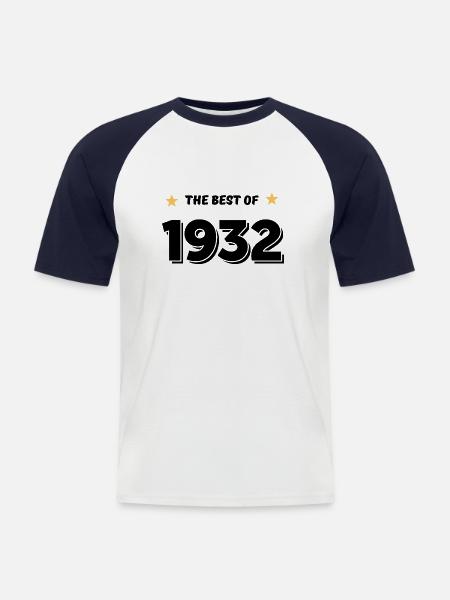 Best of 1932 - Men's Baseball T-Shirt - white/navy