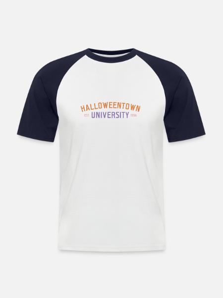 Halloweentown University, retro - Men's Baseball T-Shirt - white/navy