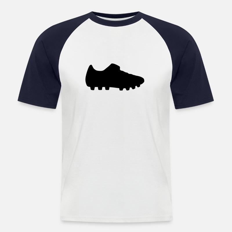 Fußball 2010 - Männer Baseball-T-Shirt - Weiß/Navy