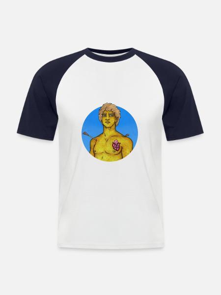 SAINT SÉBASTIEN - Men's Baseball T-Shirt - white/navy
