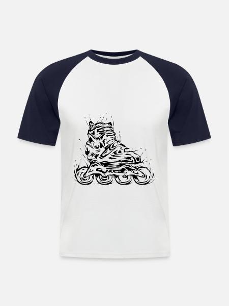 Inline - T-shirt baseball manches courtes Homme - blanc/marine
