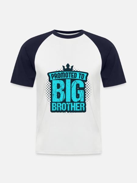 Großer Bruder - Männer Baseball-T-Shirt - Weiß/Navy