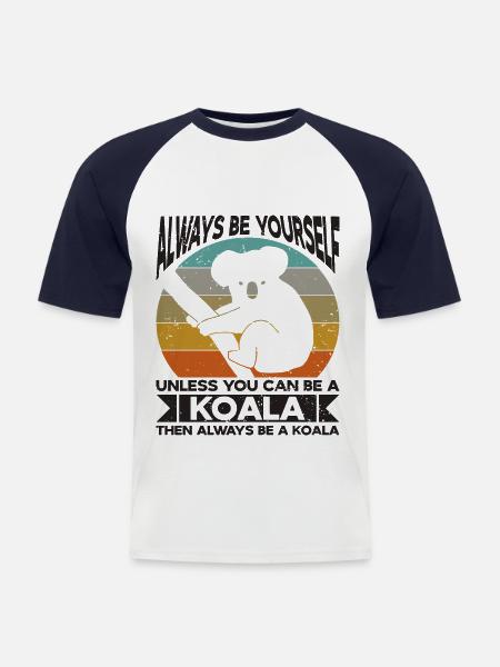 Koala Koala Bear Koalas - Men's Baseball T-Shirt - white/navy