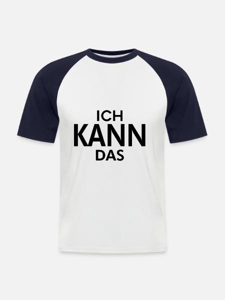 I can do the MOTIVATION - Men's Baseball T-Shirt - white/navy