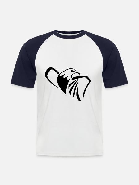 eagle - Men's Baseball T-Shirt - white/navy