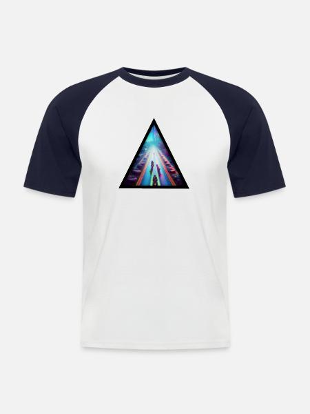 Seelenweg 07 - Men's Baseball T-Shirt - white/navy
