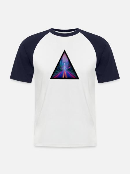 Seelenweg 01 - Men's Baseball T-Shirt - white/navy