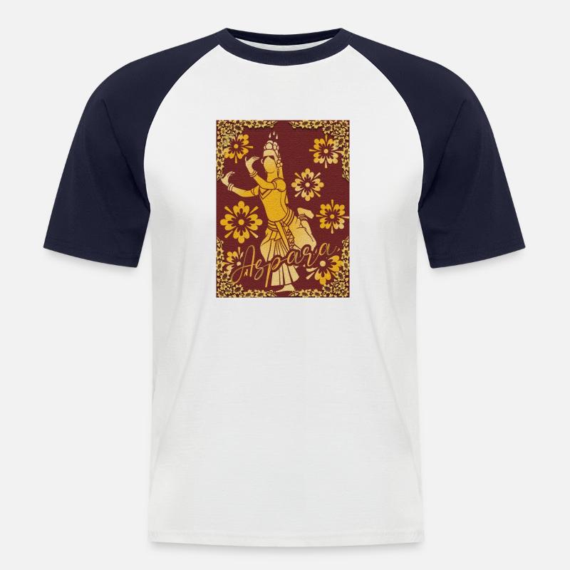 Cambodia Tradition Dance Khmer Apsara I Gift - Men's Baseball T-Shirt - white/navy