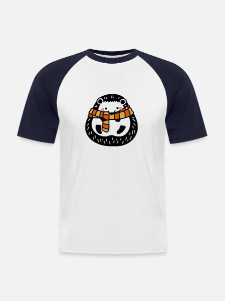 Wildtiere - Männer Baseball-T-Shirt - Weiß/Navy