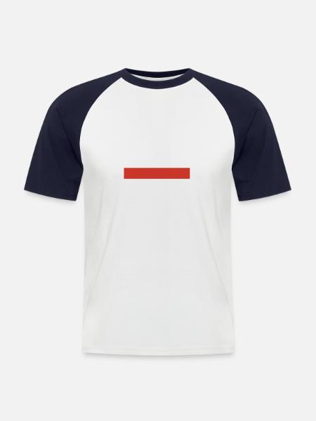 Laax - Männer Baseball-T-Shirt - Weiß/Navy