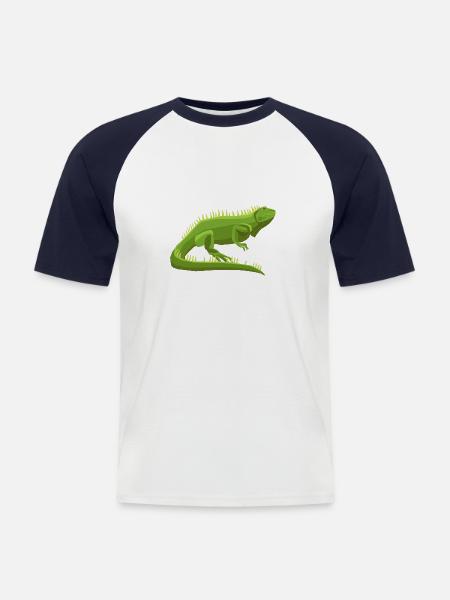 Wildtiere - Männer Baseball-T-Shirt - Weiß/Navy