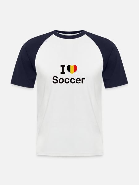 Ballsport - Männer Baseball-T-Shirt - Weiß/Navy