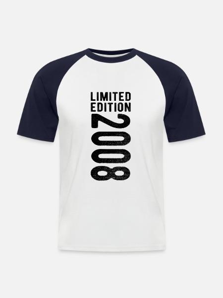 limited edition 2008 - Men's Baseball T-Shirt - white/navy