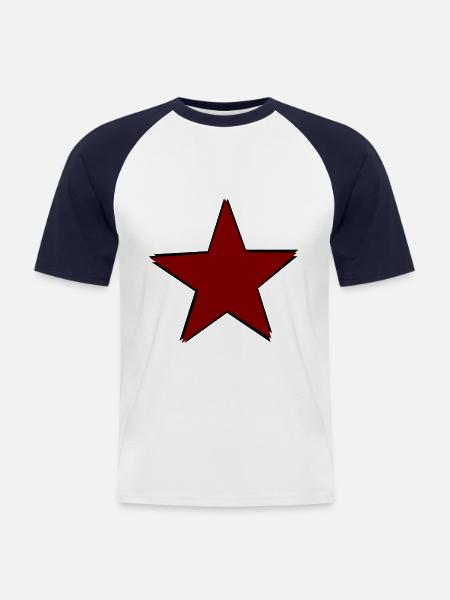 The Socialist Party - Men's Baseball T-Shirt - white/navy