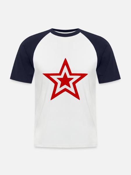 The Austrians - Men's Baseball T-Shirt - white/navy