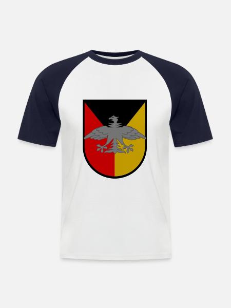 Die deutschen Legenden - Männer Baseball-T-Shirt - Weiß/Navy