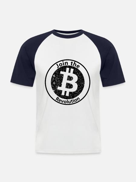 Werde Teil der Revolution - Männer Baseball-T-Shirt - Weiß/Navy