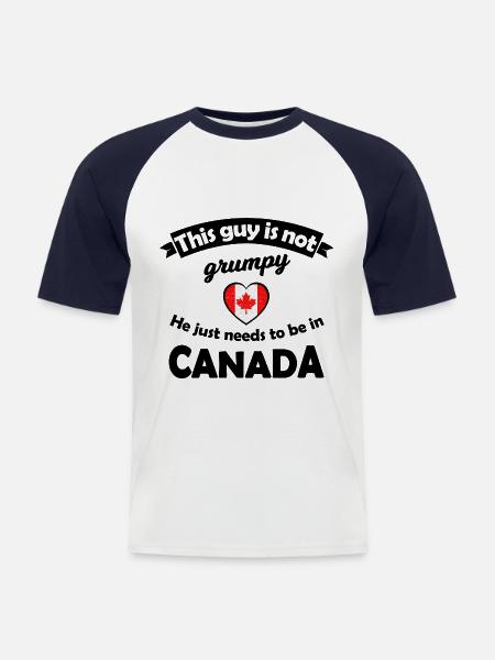 Holidays in Canada - Men's Baseball T-Shirt - white/navy