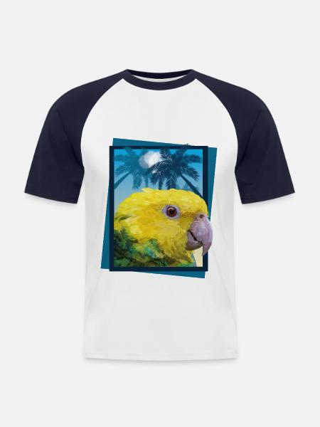 Equal-headed Amazon - Men's Baseball T-Shirt - white/navy