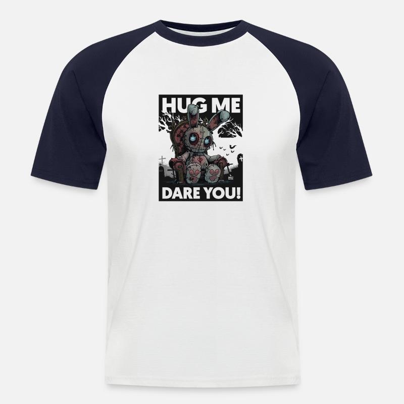 I HATE Easter 2! - Men's Baseball T-Shirt - white/navy