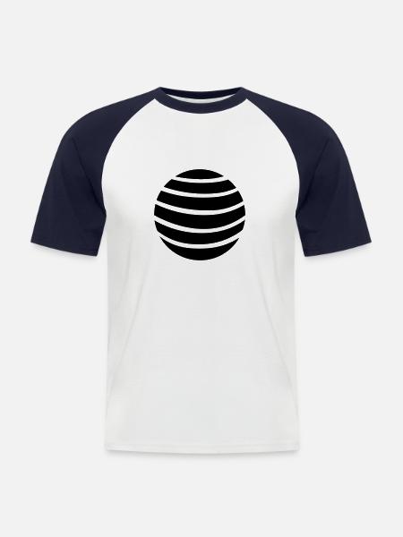 Sphere - Men's Baseball T-Shirt - white/navy